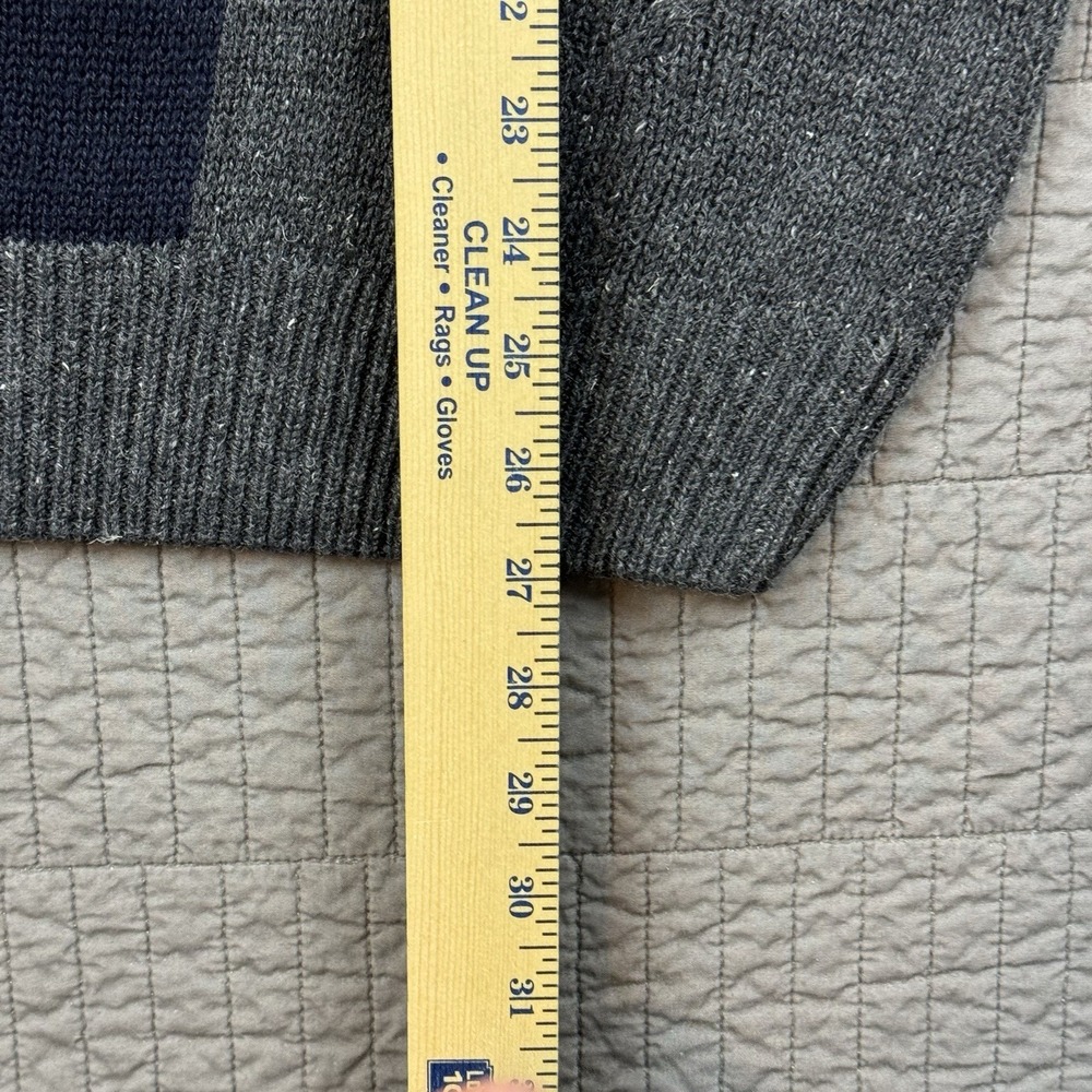 Vtg Stone Haven Sweater Men Large Cable Knit Argyle Striped Grandpa Dad Retro - Picture 9 of 9